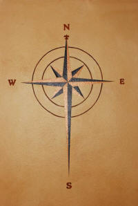 faux finish, compass rose painted by bruce roberts painter in arlington texas