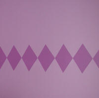 two tone diamonds painted on a wall
